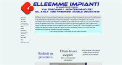 Desktop Screenshot of elleemmeimpianti.com