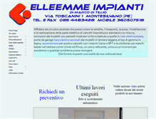 Tablet Screenshot of elleemmeimpianti.com